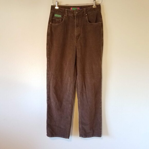 Empyre Tori Brown Corduroy Pants Women’s Size 6 Retro 90's Y2K Loose Baggy - Picture 1 of 8